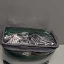 Christmas Dark Emerald Green Pleated Blackout Curtains 84 Inches Long for Bedroom, Vintage Winter Thermal Insulated Black Out Curtain Drapes for Living Room 84 Inch Length 2 Panels Set, Forest