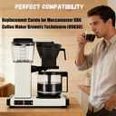 Carafe Replacement for Technivorm 89830 1.25L Glass Carafe, 10Cup/40oz Coffee Pot Compatible with Moccamaster KBG/KBGV/CDG Model Brewer, External Metal Ring Reinforcement.