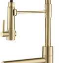 KRAUS Artec Pro (1 st Gen) Commercial Style Pre-Rinse Single Handle Kitchen Faucet (No Pull Down) with Pot Filler in Spot Free Antique Champagne Bronze,KPF-1603SFACB