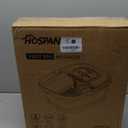 HOSPAN Collapsible Foot Spa with Heat, Bubble, Red Light, and Temperature Control, Foot Bath Massager with 8 Shiatsu Massage Rollers, Pedicure Foot Spa for Relaxation and Stress Relief (Gray)