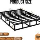 Full Size 10 Inch Box Spring - Heavy Duty Metal Mattress Foundation (2500lbs Capacity), Noise-Free, Easy Assembly