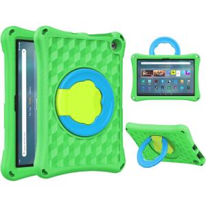 (13th/11th Generation, 2023/2021 Release) New 10in Tablet Case for Kids. Riaour ipad 10 case Light Weight Anti Slip Shockproof Kids Friendly Case(Incompatible with iPad Samsung) (Green)