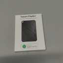 Wallet Tracker Card, Slim Rechargeable Bluetooth Item Locator, Smart Finder Compatible with Apple Find My for Wallet, Luggage, Passport, IP68 Waterproof (iOS Only) (Carbon Fiber Black)