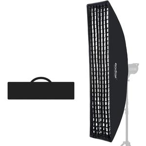 Godox 12"x47" / 30x120cm Softbox Honeycomb Grid Strip Soft Box Bowens Mount for Photo Studio Flash (FW 30x120(1PCS))