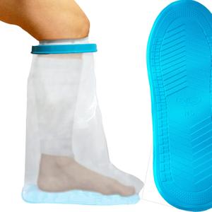 Non-Slip Waterproof Leg Cast Cover for Showering, Reusable Adult Short Leg Cast Protector, Cast Covers for Shower Leg, Cast Bag for Shower, Cast Cover for Showering Foot