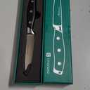 linoroso Paring Knife 3.5 inch Small Kitchen Knife with Elegant Gift Box, Sharp Forged German Carbon Stainless Steel Fruit Knife, Full Tang, Ergonomic Handle-Classic Series