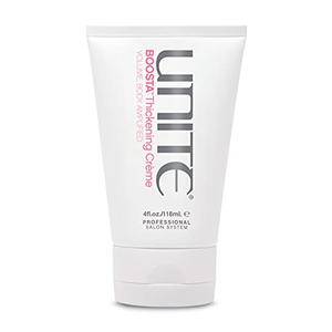UNITE Hair – BOOSTA Thickening Crème – Lightweight Styling Cream to Instantly Add Thickness & Touchable Volume – For Fine or Limp Hair – UV & Thermal Protection – 4 Fl Oz