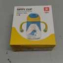 hahaland Sippy Cup for 6+ Month Old - 2 in 1 Spout & Straw Sippy Cups for Toddlers 1-3 No Spill Transition Weighted Straw Toddler Cups - 1 Cup with 2 Nipples