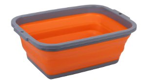 2 Pack Collapsible Sink with 2.25 Gal / 8.5L Each, Foldable Dish Tub for Washing Dishes, Camping, Hiking and Home, Portable Washing Basin