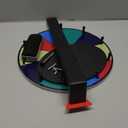 Prize Wheel Tabletop or Wall Mount Fortune Spin with Dry Erase Marker and Eraser for Engaging Home Parties, Trade Show, Carnival Events (12'' 10slots)