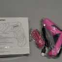 Pink Cordless Electric Screwdriver Set, 3.7V Rechargeable Small Electric Drill with 25pcs Driver Bit Set, Power 3Nm Screw Gun with 2 Position Handle, Flexible Shaft LED Light for Women