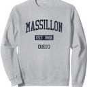 Massillon OH JN4 Vintage Athletic Blue Design Sweatshirt 2XL