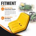 NLQR Lawn Mower Garden Tractor Seat Replacement Compatible with John Deere STX30 STX38 318 322 330 332 400 420 430 and Other Related Models Riding Mower Skid Steers 135001YE