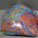 Jane yre King Duvet Cover Set Boho Cotton 3 Pieces Exotic Red Teal Bohemian Colorful Retro Printed Luxury Breathable Comfy