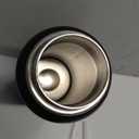 CIVAGO 32 oz Insulated Water Bottle With Straw, Stainless Steel Sports Water Cup Flask with 3 Lids (Straw, Spout and Handle Lid), Wide Mouth Travel Thermal Mug, Black