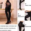 3 x WAKUNA 40D/80D Pantyhose Opaque Tights 2 Pairs Resistant Control Top (Large)