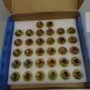 M14x1.5 Lug Nuts for Sliverado Sierra 2500HD/ 3500HD Yukon Avalanche Suburban Express 2500/ C2500/ K2500 Escalade Traverse Yukon OEM Factory 8 Lug Wheels Lug Nuts Set of 32 (Gold)