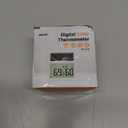 Digital Indoor Thermometer & Hygrometer, Light Powered (No Rechargeable Batteries Runs Only on Real-time Light Exposure) Solar Indoor Temperature and Humidity Monitor, Humidity Gauge