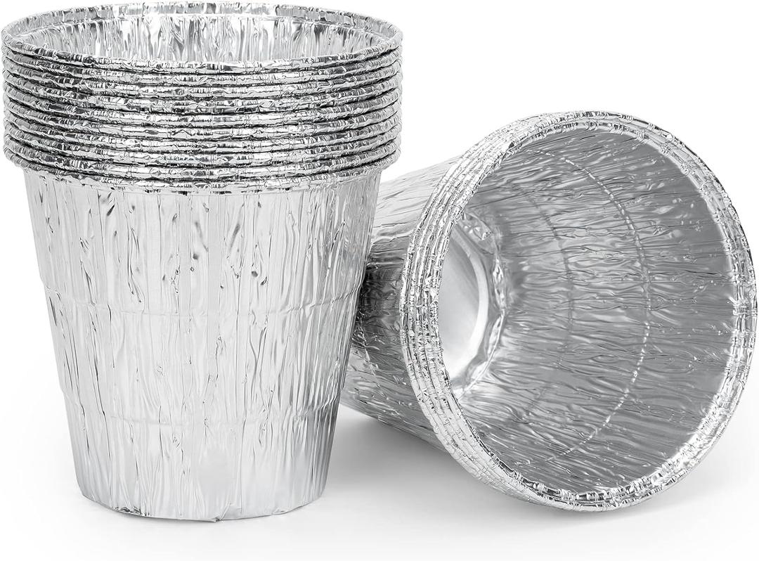 Stanbroil 15 Pack Grease Bucket Liners for Traeger Grills, Disposable Aluminum Drip Tray Liner for Traeger Pro 575/780, 20/22/34/ Series, Ironwood 650/885, 4.9" x 4.5"