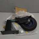 8inch Fence Gate Wheels 360 Degree Rotation Spring-Loaded Heavy Duty Gate Caster for Metal Tube Gate 550lb Capacity Gates Rolling Gate Wheels