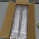 Eupako 50 Pack 5 oz Square Clear Plastic Dessert Cups with Spoons Small Clear Plastic Tumbler Cups Great for Desserts, Appetizers, Puddings, Mousse