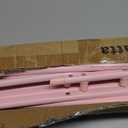 Foldable Drying Rack Clothing, 3-Tier Portable Clothes Drying Racks for Indoor & Outdoor, Anti-Rust Compact Laundry Rack Collapsible, Pink 28" D x 10" W x 35" H