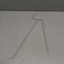 Knape & Vogt John Sterling, 2-1/2" Hook Adjustable Steel Shelf and Rod Bracket, Fits Shelves 11" - 14", Fits Closet Poles up to 1-3/8" in Diameter, RP-0042-BWT, White