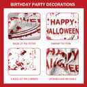 Halloween Party Decorations Set,Mystery Party Scream Banner,Hanging Swirls,Balloons