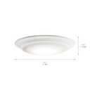 Kichler Horizon 6.5 LED Downlight/Ceiling Light 3000K in White, LED Ceiling Light Fixture for Modern Interiors, 43848WHLED30T