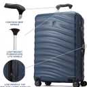 Travelpro Maxlite Air V2 Hardside Expandable Checked Luggage, 8 Spinner Wheels, Lightweight Hard Shell Suitcase, TSA lock, Midnight Blue, Checked Medium 25-Inch