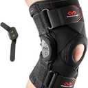 McDavid Hinged Knee Brace for Men and Women, Knee Brace with Side Stabilizers, Knee Compression Sleeves and Stability Straps for ACL, LCL, Arthritis, Tendonitis, MCL, Patella, Left and Right (Medium)