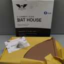 BIGBATBOX Wooden Bat House for Outdoors - Clean Your Backyard from Mosquitoes - Proven Box Kit to Attract Bats