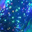 Quntis Cluster Christmas Tree Lights Multicolored - Outdoor Waterproof 25FT 760LEDs LED Christmas Firecracker String Lights - 8 Modes Black Wire Xmas Twinkle Fairy Lights for Wedding Party Decor