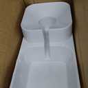 NKECOBJI Gravity Pet Feeder and Water Dispenser Set, Automatic Dog Feeder and Dog Water Dispenser for Dogs Cats Pets Animals Large Capacity(3.8L)