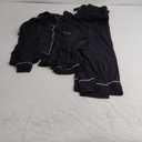 Amazon Essentials womens Cotton Modal Long-Sleeve Shirt and Full-Length Bottom Pajama Set (Medium, Black)