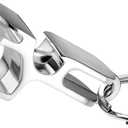 Metal Shotgun Bottle Opener - 4 in 1 Shotgun Tool, Beer Tab Opener, Bottle Opener, Extremely Durable, Drinking Games - Silver