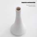 2-Piece White Matte Ceramic vase Set, Farmhouse Decoration, Decorative vase, Suitable for Kitchen, Bedroom, Office, Living Room, Bathroom, and Shelf Center Dining Table Decoration