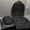 Car Seat Cover Custom Fit for Dodge Ram 1500 2500 3500 2002-2025 Faux Leather Seat Cover Set Compatible with Crew Quad Regular Cab Pickup Truck Cushions (Black, Front Seat)