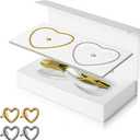 Kwkppz Permanent Bracelet Kit  4 Pcs Locking Heart Clasp DIY Bracelet Set for Couples, Friendship, and Family  Unique Gift for Anniversary, Valentine's Day, Birthday  His & Hers Matching Jewelry