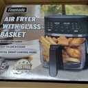 FineMade 12-in-1 Glass Air Fryer Non Toxic,4.5 Quart, Dishwasher-Safe Air fryer Glass Basket, Freidora De Aire De Vidrio, Temperature & Time Programable, PFOA & PFAS Free, Graphite, 4.5 Qt