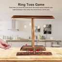 2 x Ring Toss Games for Adults, Wooden Hook and Ring Game for Bars, Patio Decor,Kids Fast-paced Home Party Interactive Game for Outdoor Indoor,Gifts for Men (15.7" X 13" Large Size)