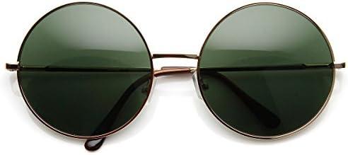 Super Large Oversized Metal Round Circle Sunglasses