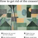 Modern Area Rug 5x7,Ombre Low Pile Rugs,Non-Slip Non-Shedding Bedroom Rug,Indoor Geometric Carpet for Bedroom Kitchen Dining Room Office Home Decor5x7 Green