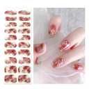 OAUEE Semi Cured Gel Nail Strips | Gel Nail Stickers with UV Light Required | Salon Quality, Easy Application and Removal（Copper Cloud）, Set of 4