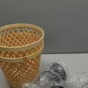 pearlstar Solar Hanging Lanterns Outdoor Gazebo Lights Rattan Woven Chandelier Solar Lamp Waterproof Outside for Porch Garden Patio Yard Farmhouse Decoration, 2Pack