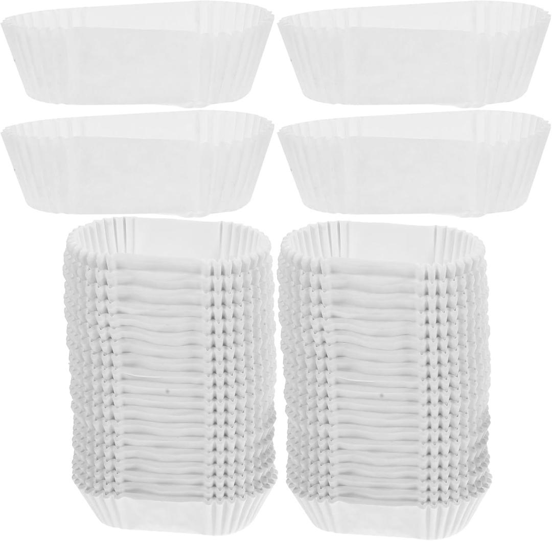 Wedding Cupcake Cups 1000PCS Paper Cupcake Baking Cups for Baking Muffins or Mini Snacks Loaf Liners (White)
