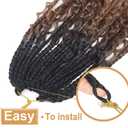 Goddess Box Braids Crochet Hair With Curly Ends 16 Inch Bohomian Box Braids Crochet Braids 8 Packs 3X Crochet Braids Synthetic Braiding Hair Extension for Black Women(16 Inch (Pack of 8), M1B 30 27)…