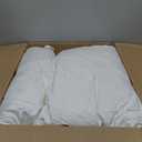 Artscope Synthetic Down Pillow Insert, 22x22 Down Alternative Throw Pillow Insert. Ultra Soft Fluffy Sleeping Pillow with 100% Cotton Cover, Decorative Pillows Set of 2-White.