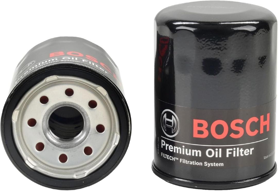 BOSCH 3323 Premium Oil Filter With FILTECH Filtration Technology - Compatible With Select Acura MDX, RDX, RSX, TL; Chrysler; Dodge; Ford; Honda Accord, Civic, CR-V, Pilot; Infiniti; Nissan + More (3323 (1 Count))