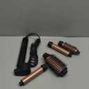 5-in-1 Hot Air Styler Wrap, High-Speed Hair Dryer Brush Blow Dryer with 2 Auto Wrap Curlers for Curling, Straightening, Volumizing, Fast Drying & Frizz-Free Styling for All Hair Types